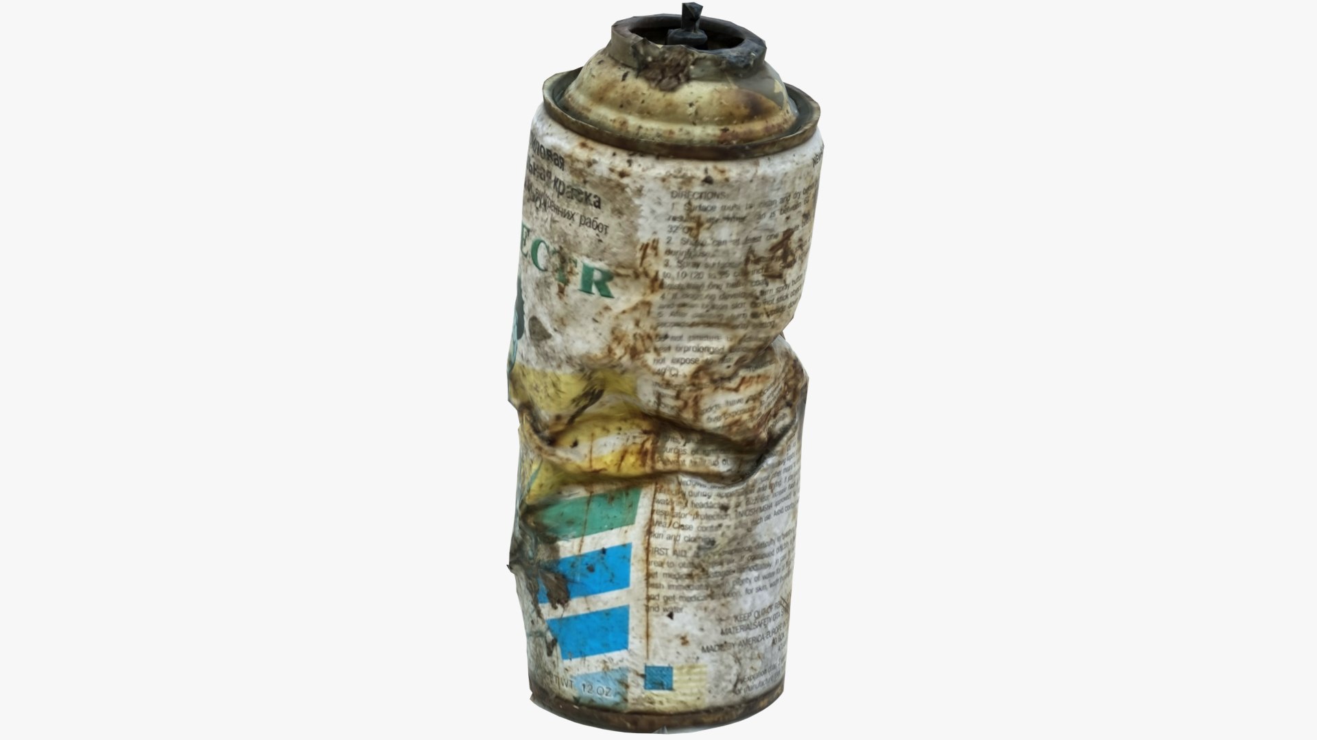 3D Old Rust Aerosol Can 4 Scan 3D Model - TurboSquid 1741529