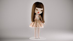3D Olivia doll in Dress Pose 02