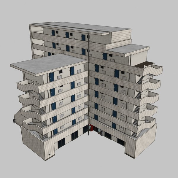 Apartment Building 3D Models for Download | TurboSquid