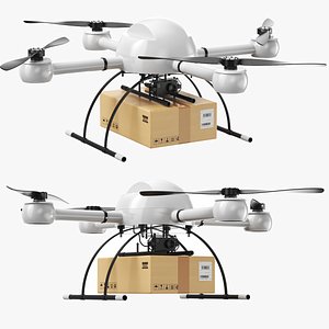 Detailed Delivery Drone 3D model