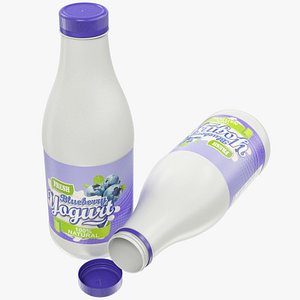 yogurt bottle 3D model