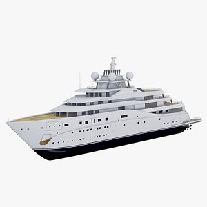 Luxury Superyacht Topaz Gameready PBR