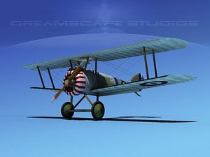sopwith camel fighter 3d model