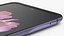 Lustrzane fioletowe Samsung Galaxy Z Flip animowane dla Maya
