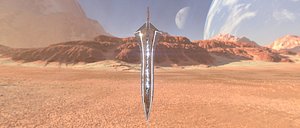 Two Handed Sword - Fantasy 3D model