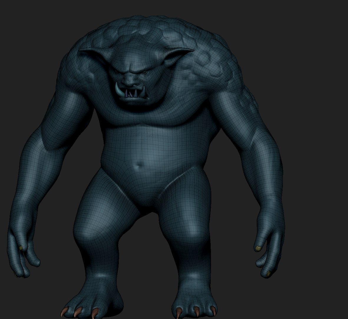 3D polygonal troll - TurboSquid 1168747