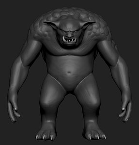 3D polygonal troll