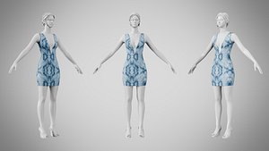 3D Dress 34 Ocean Frost v2