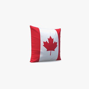 Canada Flag Pillow 3D