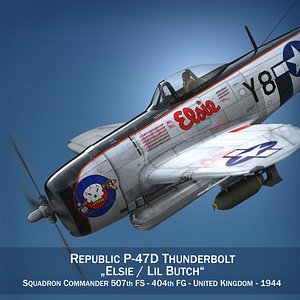 republic p-47 thunderbolt - obj