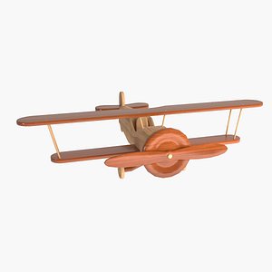 3D wooden aircraft model