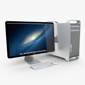 3d apple mac pro 12 model