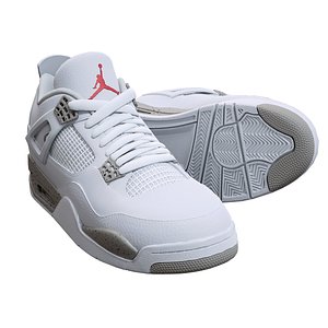 3D model Air Jordan4-retro sneaker-v1
