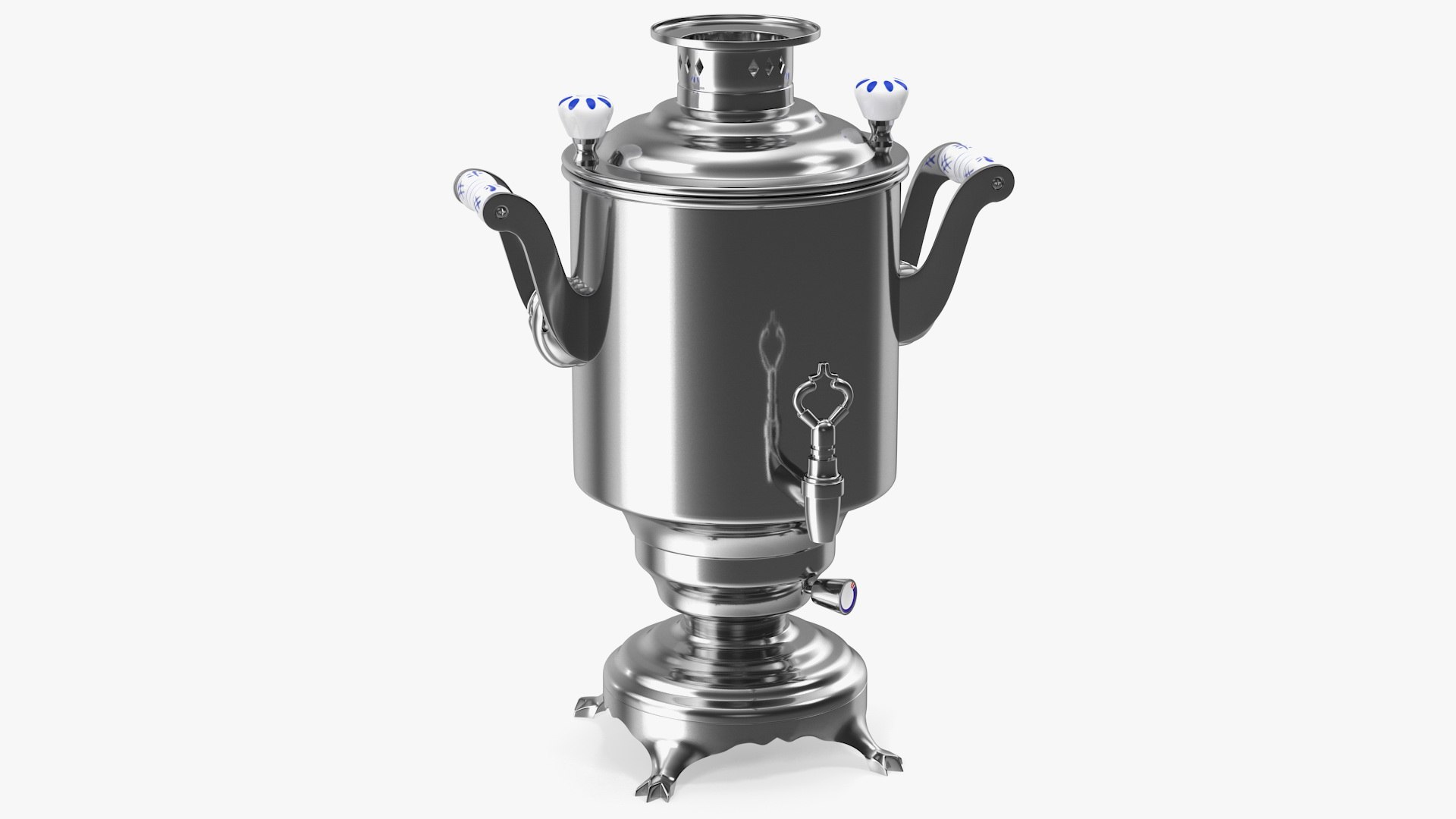 Modern Russian Samovar 3D model preview