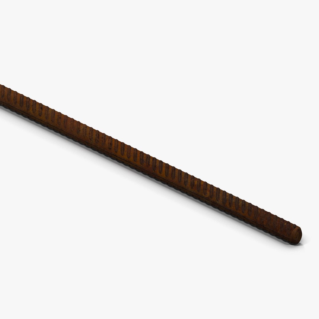 Sreel Rusty Rebar 2 3D model preview