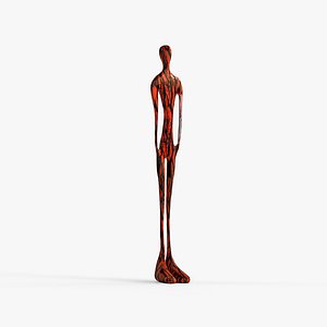 Standing Man Animated 3D model Sculpture - V004