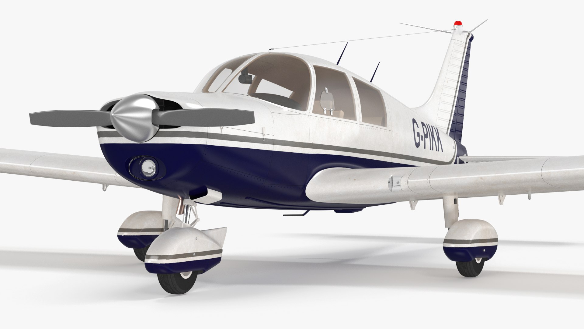 Piper PA-28-180 Cherokee C 3D model preview