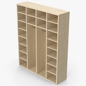 Wooden Closet Shelving model