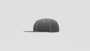 Hat Snapback 3D model