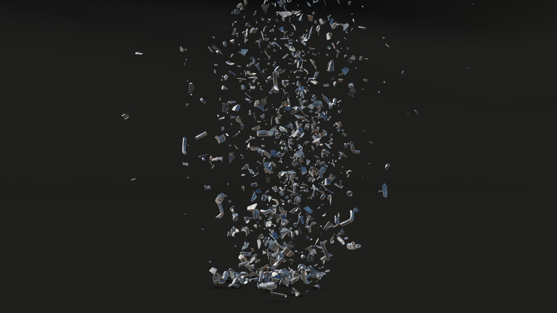 Animated Metal Explode Upward Sharp 3D Model - TurboSquid 1778135