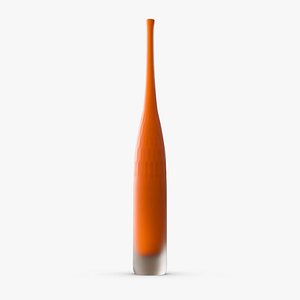 3D tabletop tall glass vase