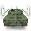 South Korean Main Battle Tank K1 Rigged