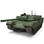South Korean Main Battle Tank K1 Rigged