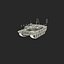 South Korean Main Battle Tank K1 Rigged