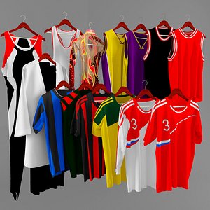 t-shirt football soccer 3d max