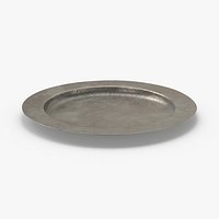 Pewter Dishware Plate 04