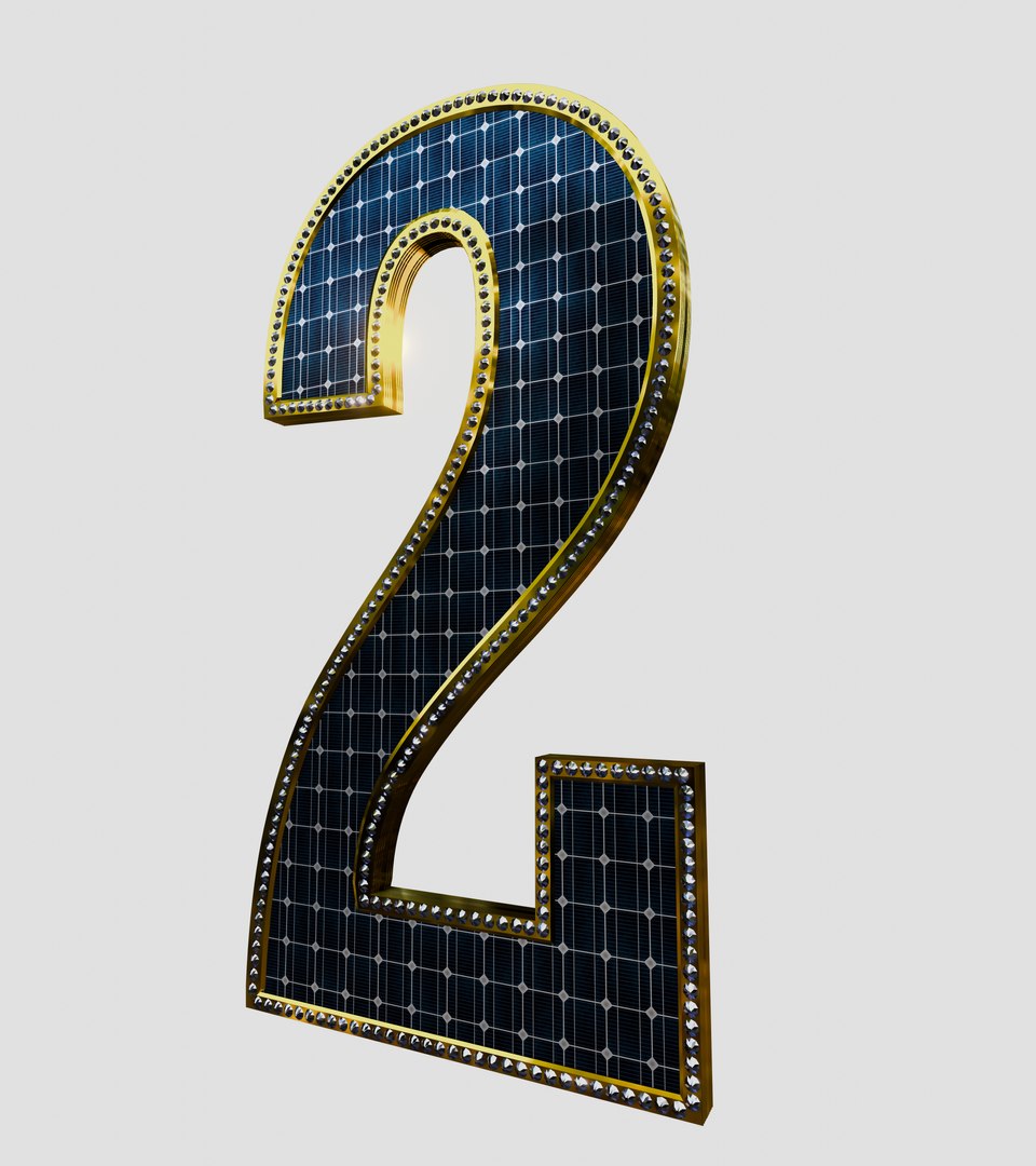 Solar Panel Number - 2 3D model https://p.turbosquid.com/ts-thumb/JM/jHrWGV/BM/8/jpg/1718448499/1920x1080/fit_q87/d86bbef4bbe920f7e9bbf3c4b8be6dce285efdda/8.jpg