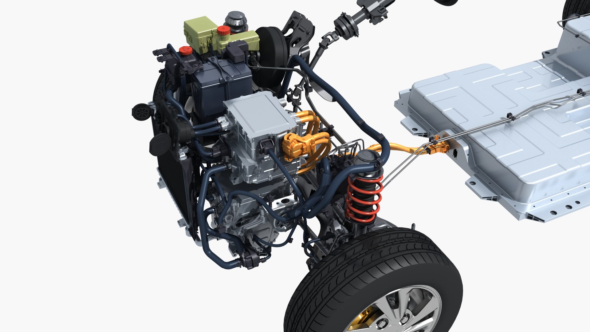 Small Electric Car Chassis Frame Model - TurboSquid 2356362