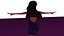 free low poly woman in dress 31