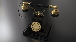 3D Antique Telephone - Royal Victoria 1938 Rotary Telephone 3D model