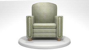 fabric chair 3d 3ds