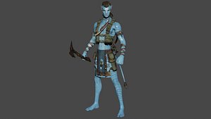 Jake Sully Low-poly 3D model