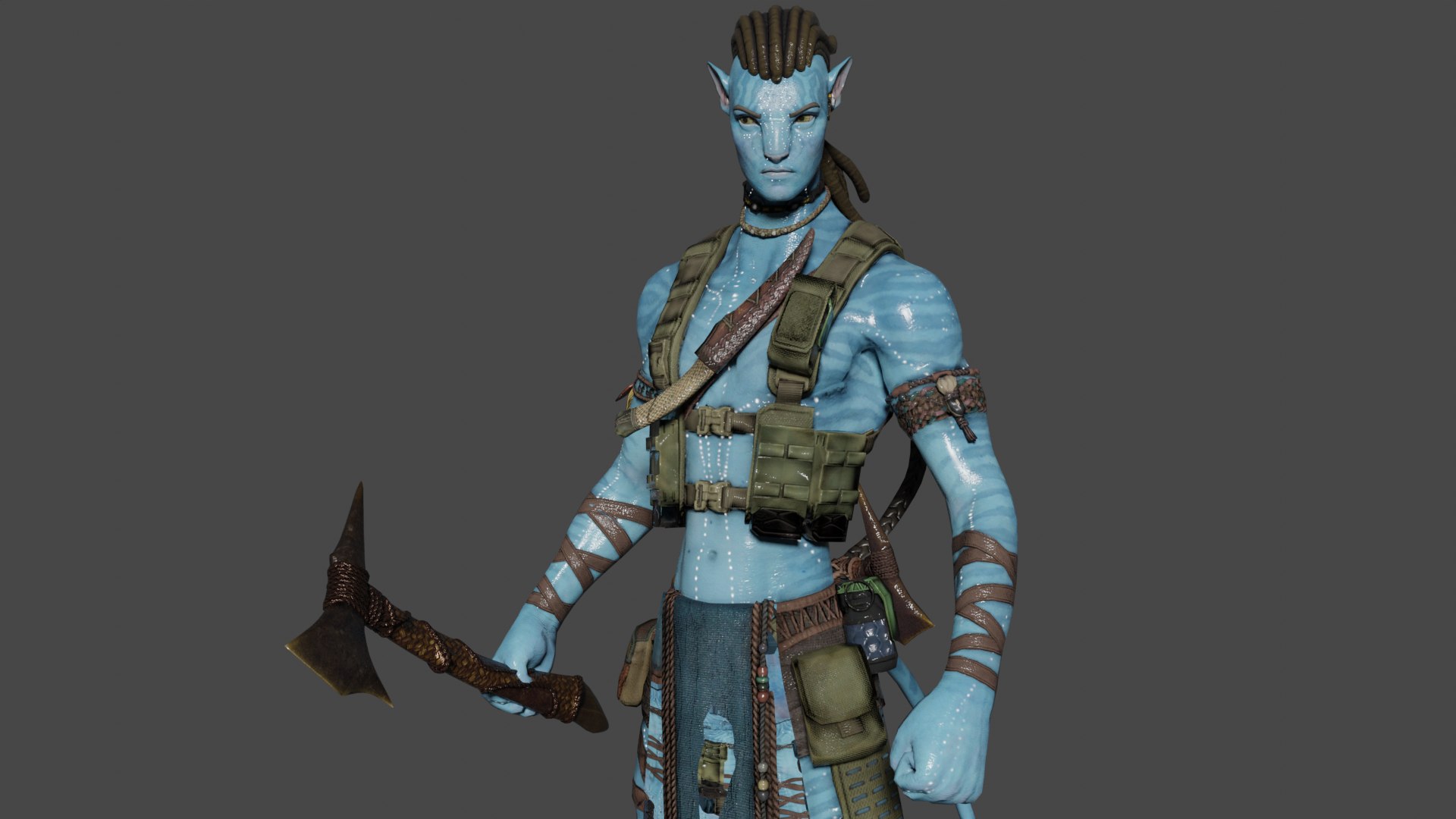 Jake Sully Low-poly 3D Model - TurboSquid 2446842