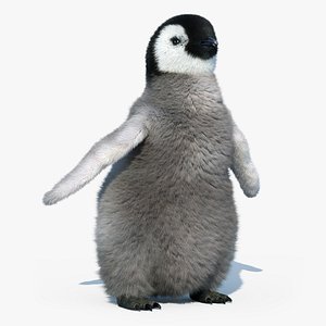 emperor penguin chick fur max