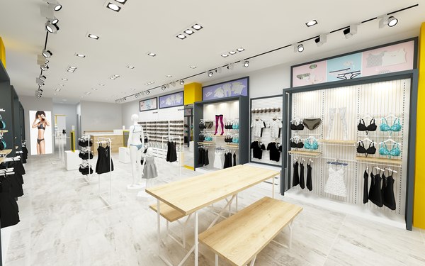 modèle 3D de magasin de vêtements TurboSquid 1446205