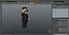 Cartoon Kim Jong Un Looking Binoculars