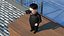 Cartoon Kim Jong Un Looking Binoculars
