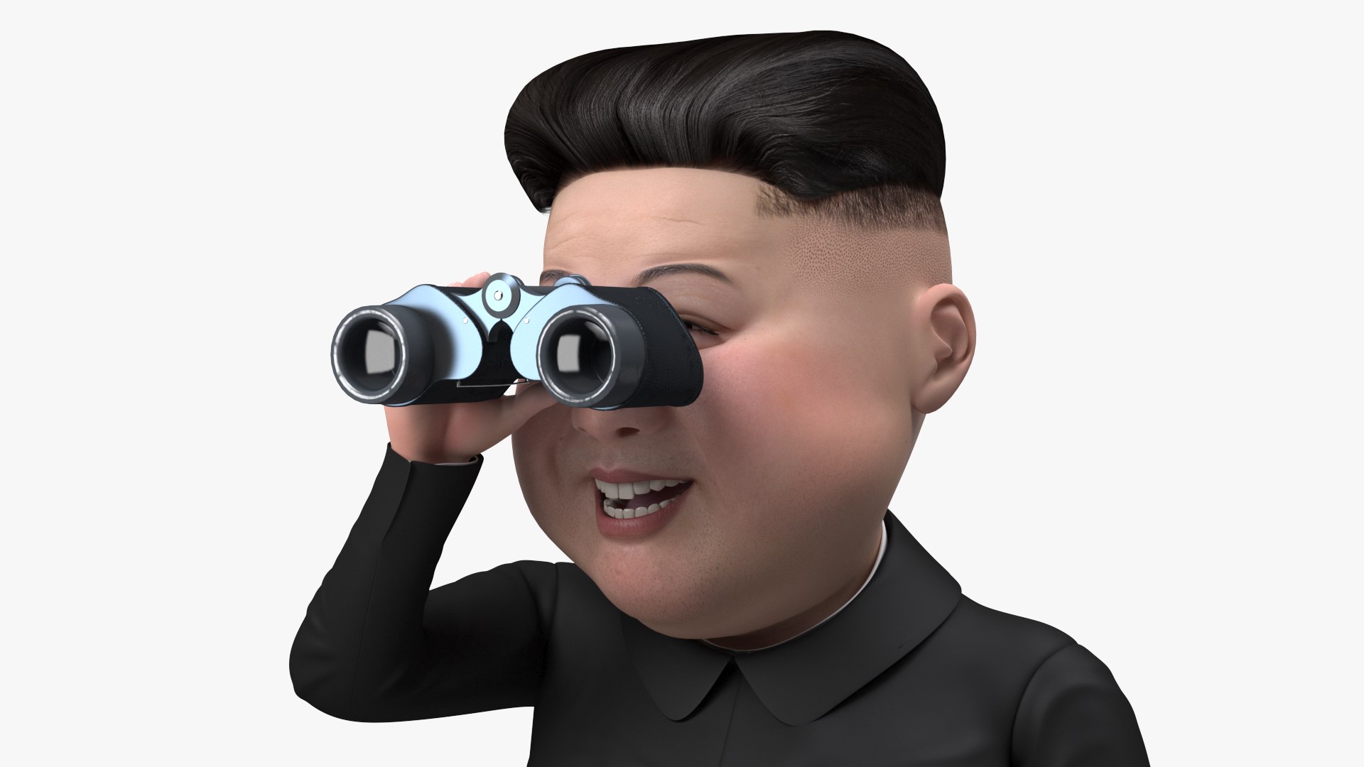 Cartoon Kim Jong Un Looking Binoculars model https://p.turbosquid.com/ts-thumb/JN/5HWMqB/G2/cartoonkimjongunlookingbinoculars3dsmodel008/jpg/1639399286/1920x1080/fit_q87/afb4d042a51846a9301adfd09cde784b7a225ead/cartoonkimjongunlookingbinoculars3dsmodel008.jpg