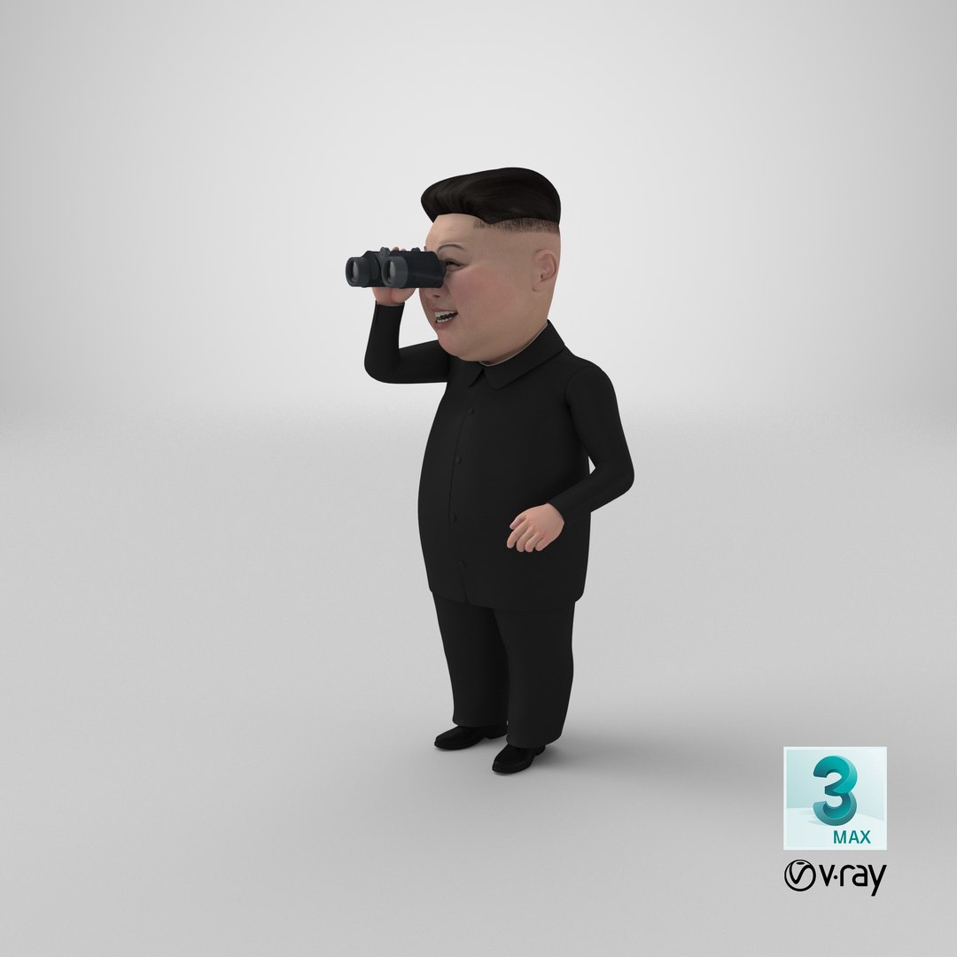 Cartoon Kim Jong Un Looking Binoculars model https://p.turbosquid.com/ts-thumb/JN/5HWMqB/iI/stemcell_max_vray_render/png/1673690928/1920x1080/fit_q87/d5799d695544936d1190a3d0a390ec172aeb83dd/stemcell_max_vray_render.jpg