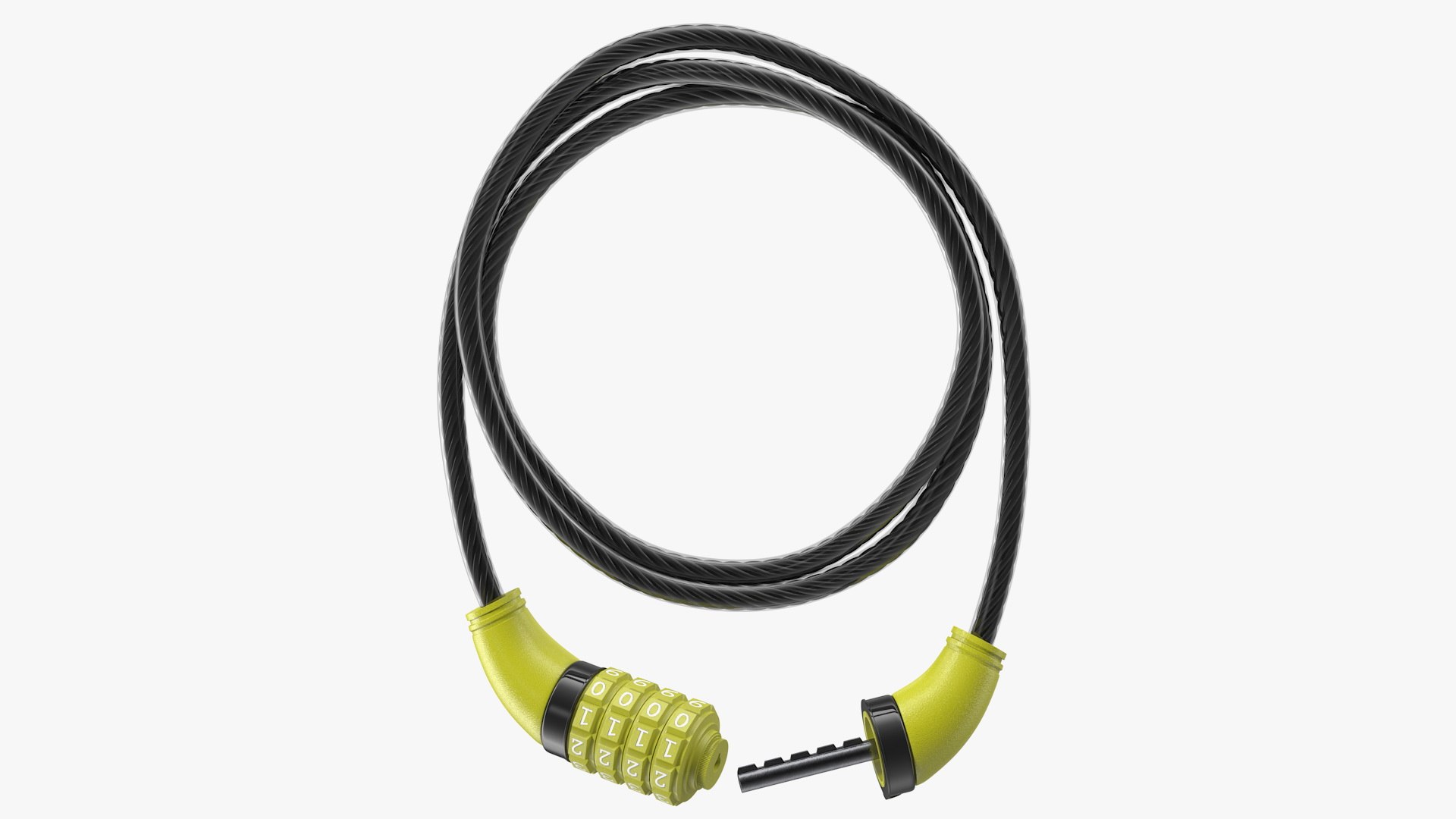 Combination Cable Bike Lock Model TurboSquid 1656493