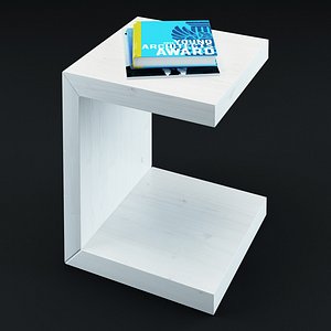 3d model table books esquire