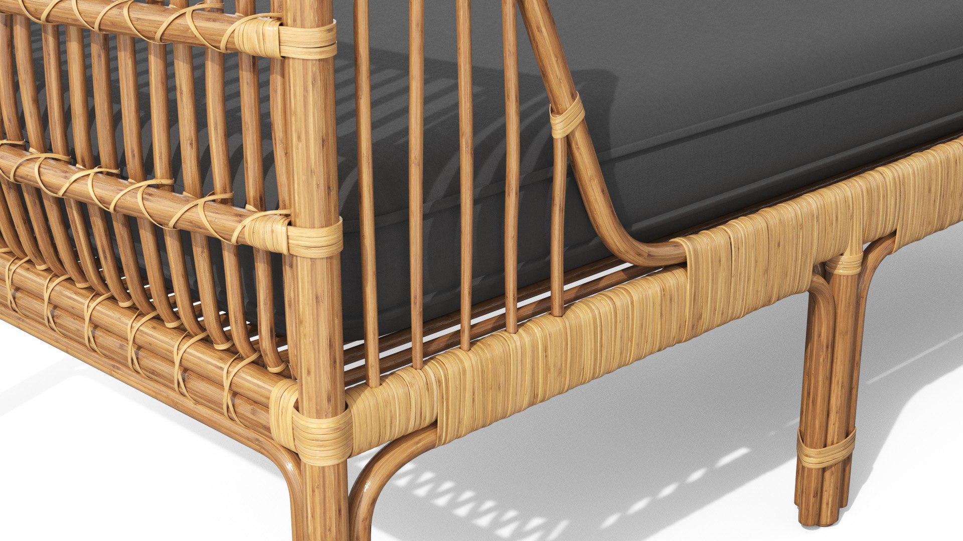 Sol Dolphin Gray Daybed 3D Model TurboSquid 1792382