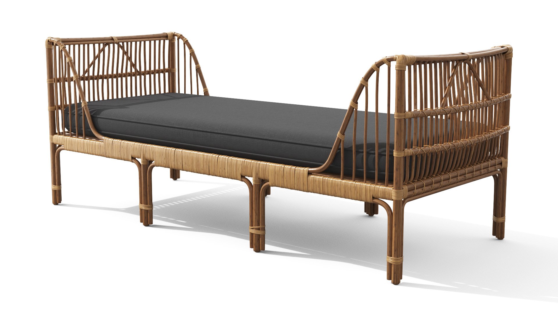 Sol Dolphin Gray Daybed 3D Model TurboSquid 1792382