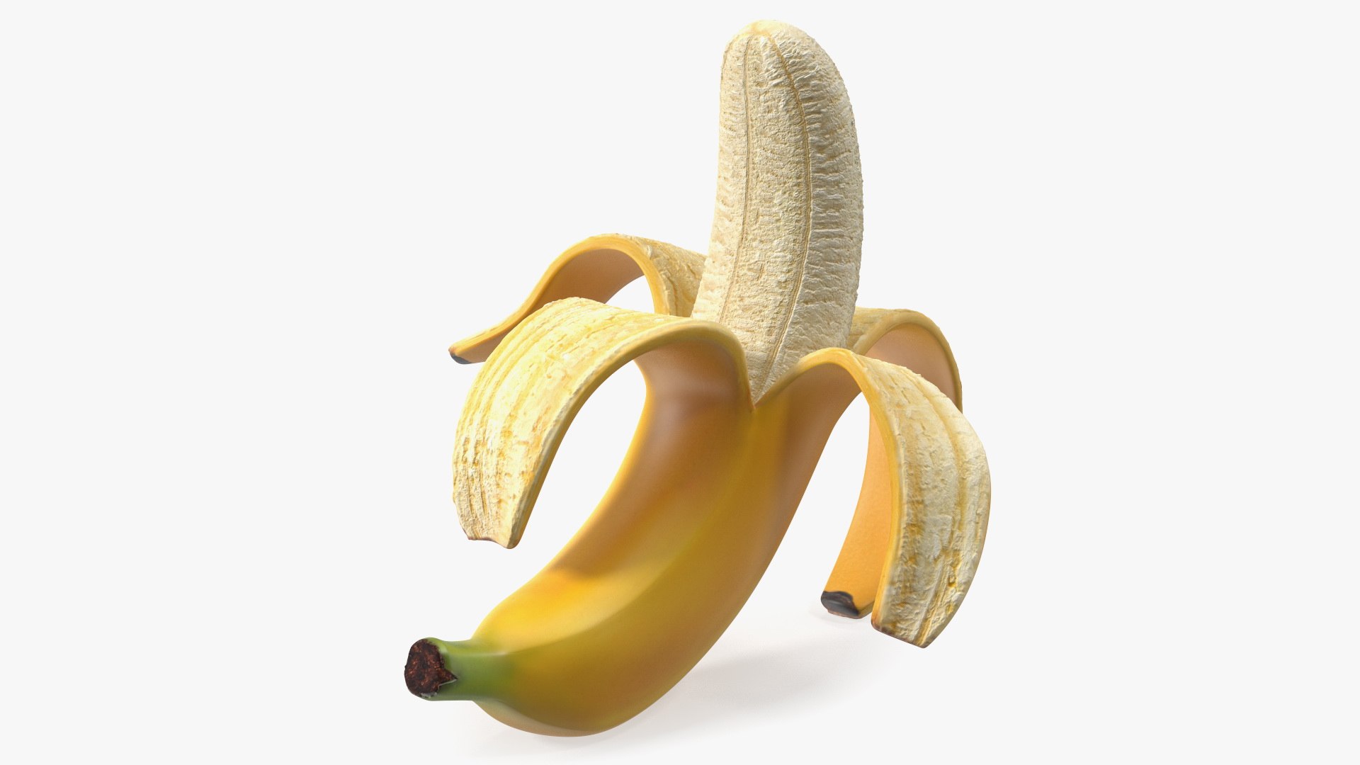 Banana Peeled 3D model preview