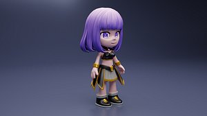 3D Cartoon Female Character