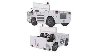 3D Military Aircraft Tugs